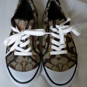 Brown coach shoes